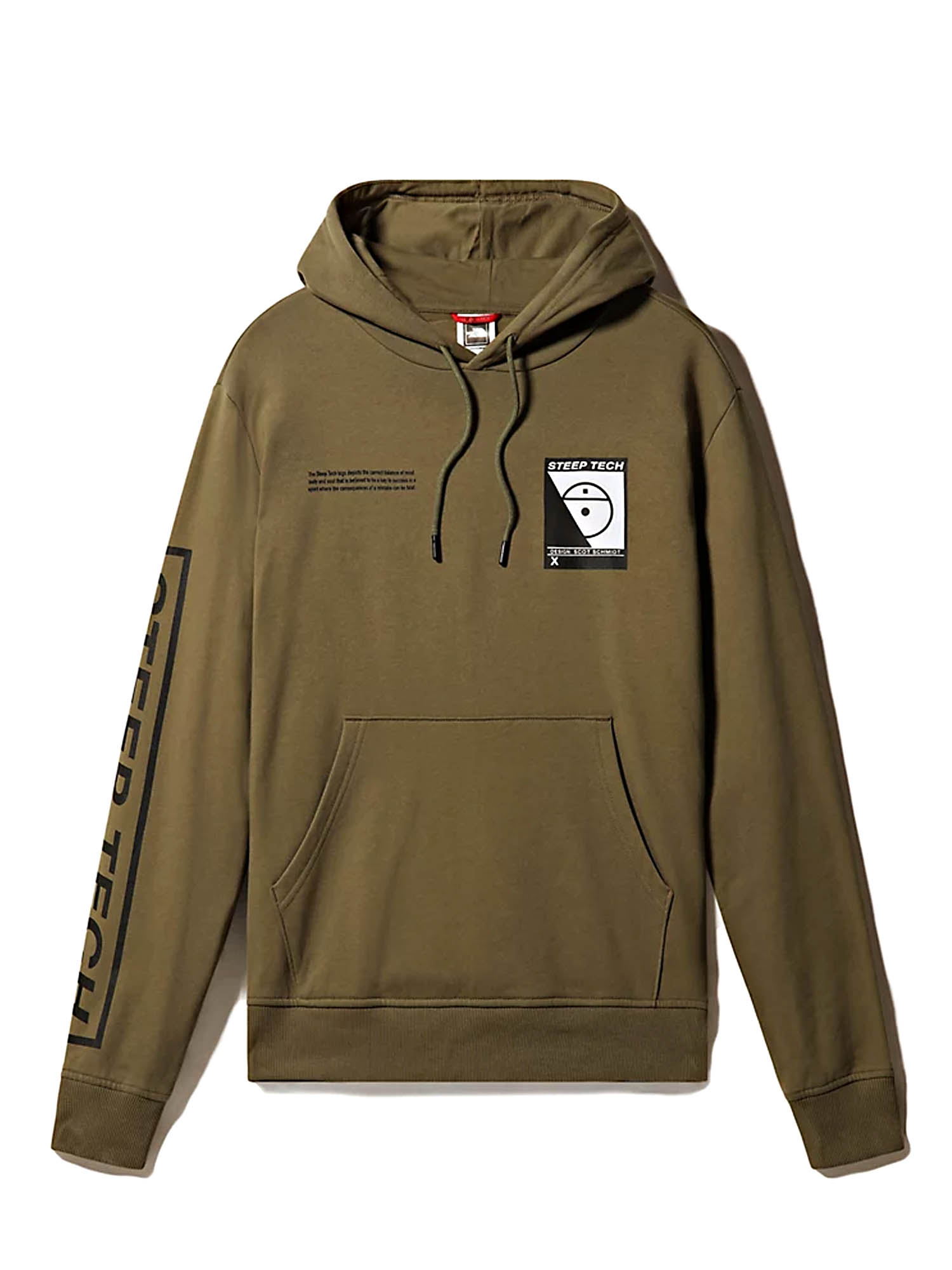 the north face steep tech logo hoodie