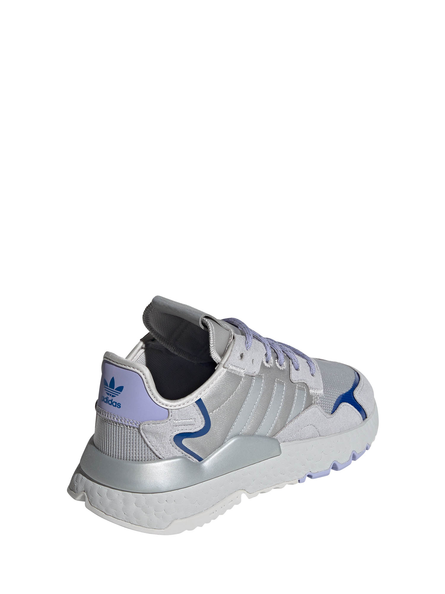 Adidas Women's Nite Jogger Grey Two/Silver Metallic-Dust Purple - FX6912 |  Sneaker District
