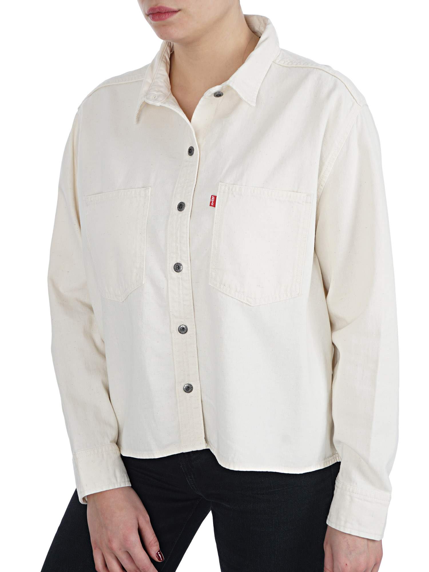levi's gracie shirt icy ecru