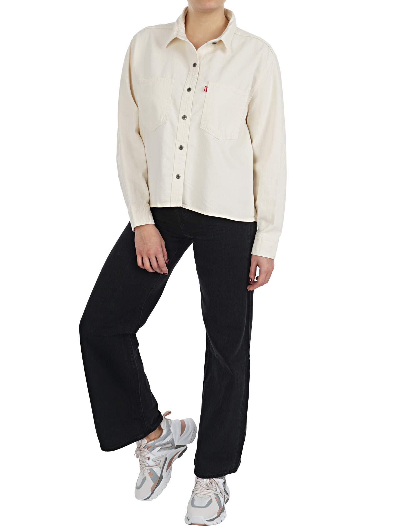 levi's gracie shirt icy ecru