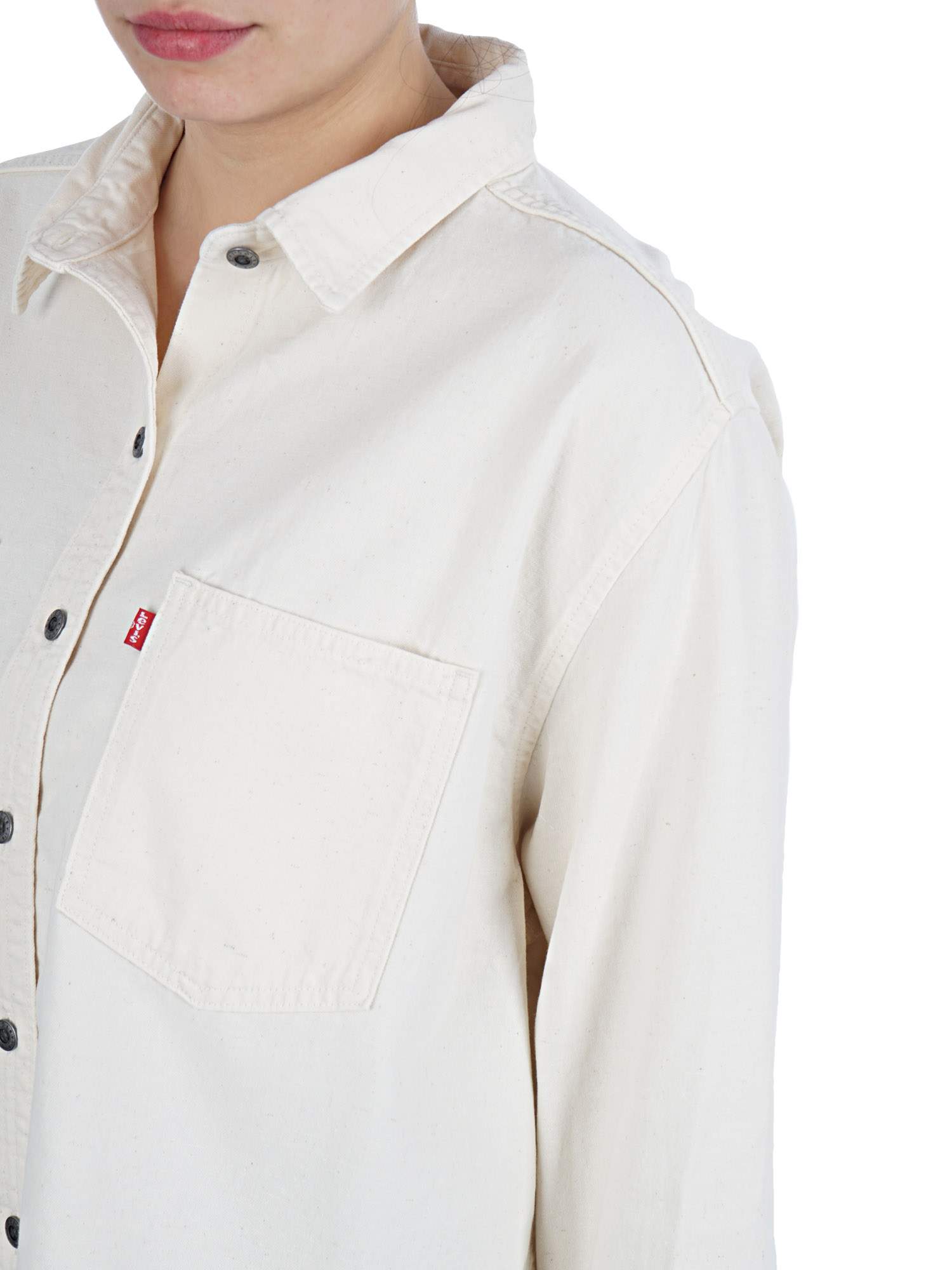 levi's gracie shirt icy ecru