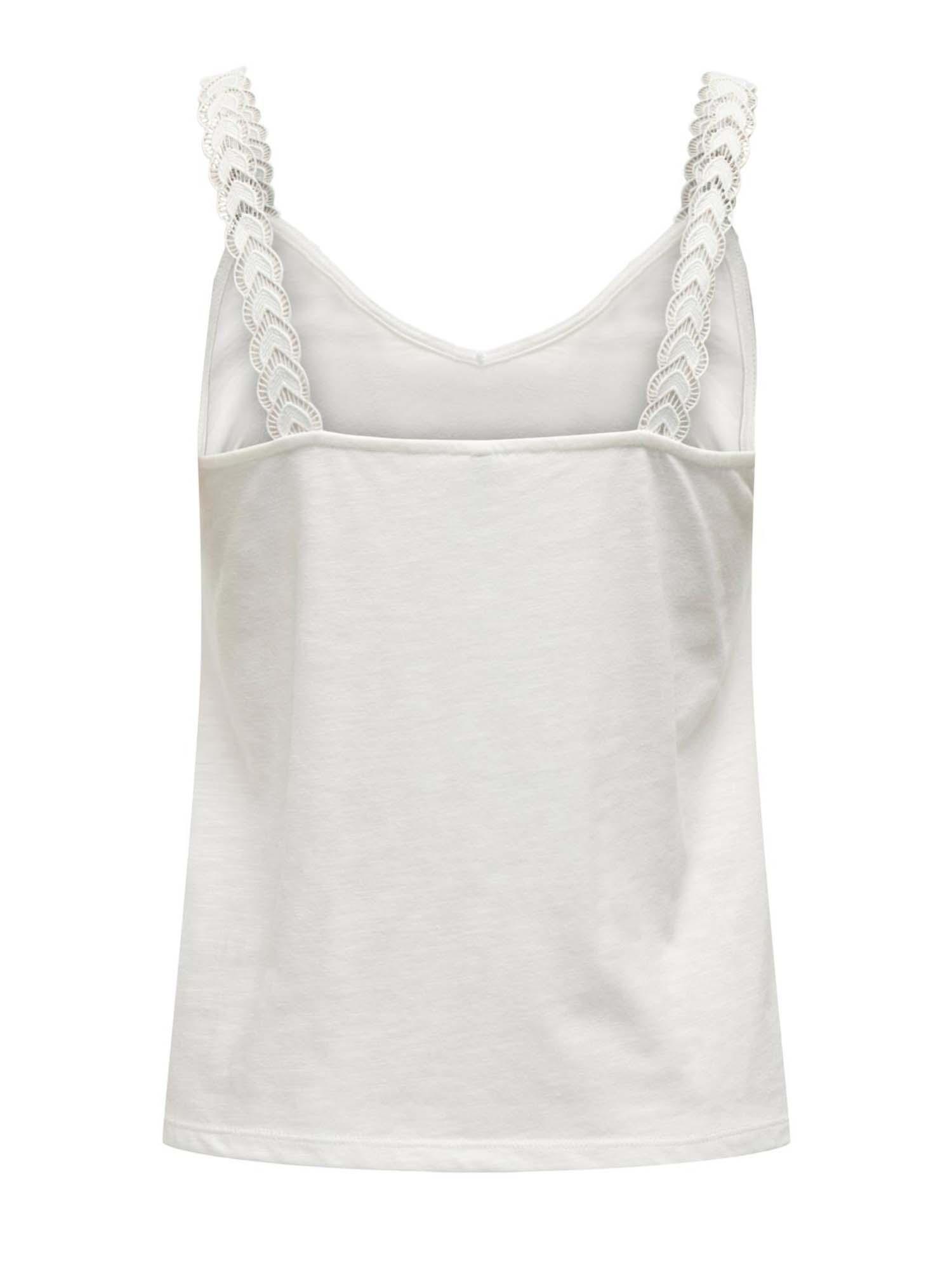 ONLY ONLTILDE – Maglia Donna Con Dettagli In Pizzo E Vestibilità Morbida