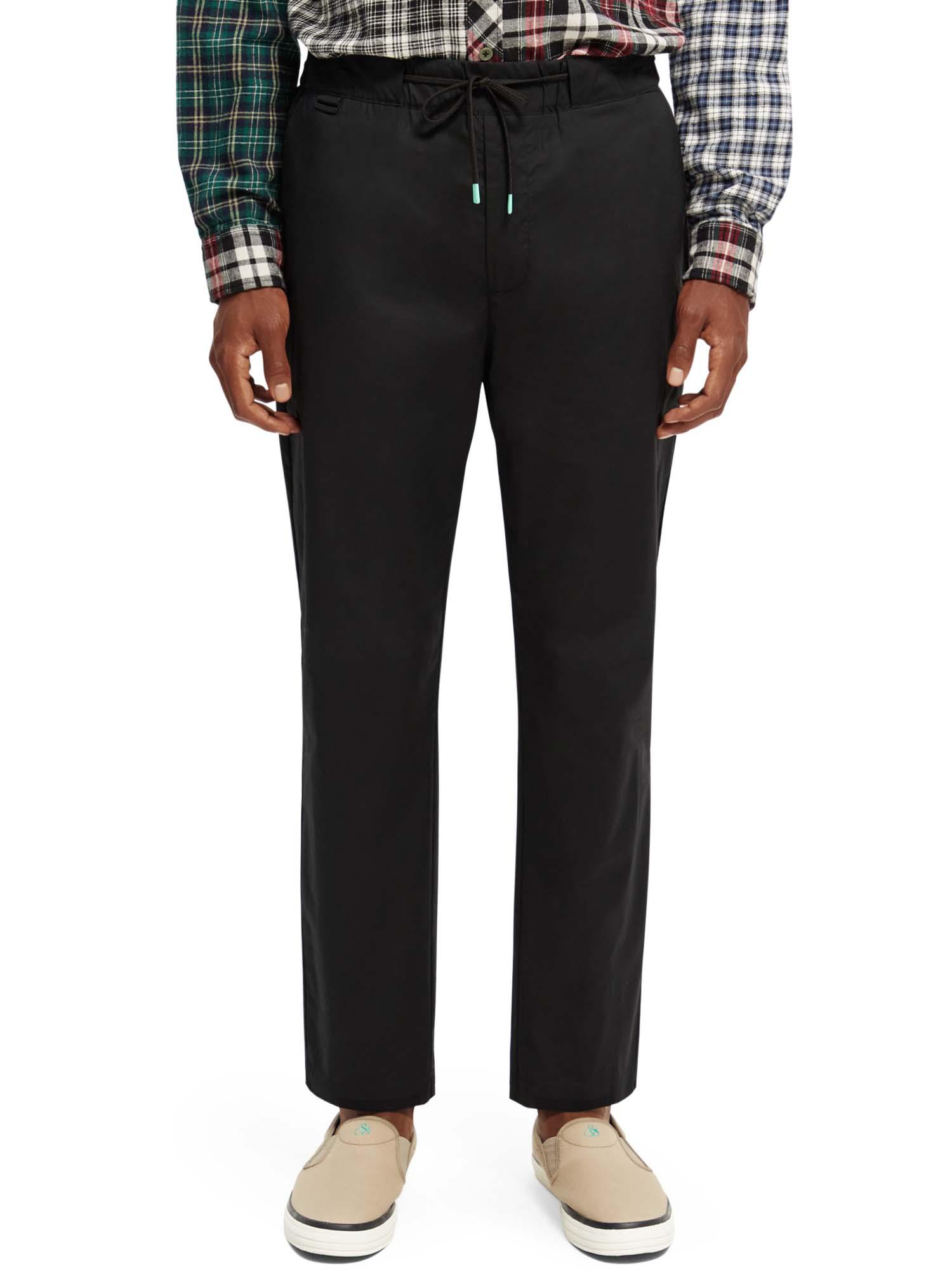 Scotch & Soda FAVE tapered fit dressy jogger trousers - BLACK
