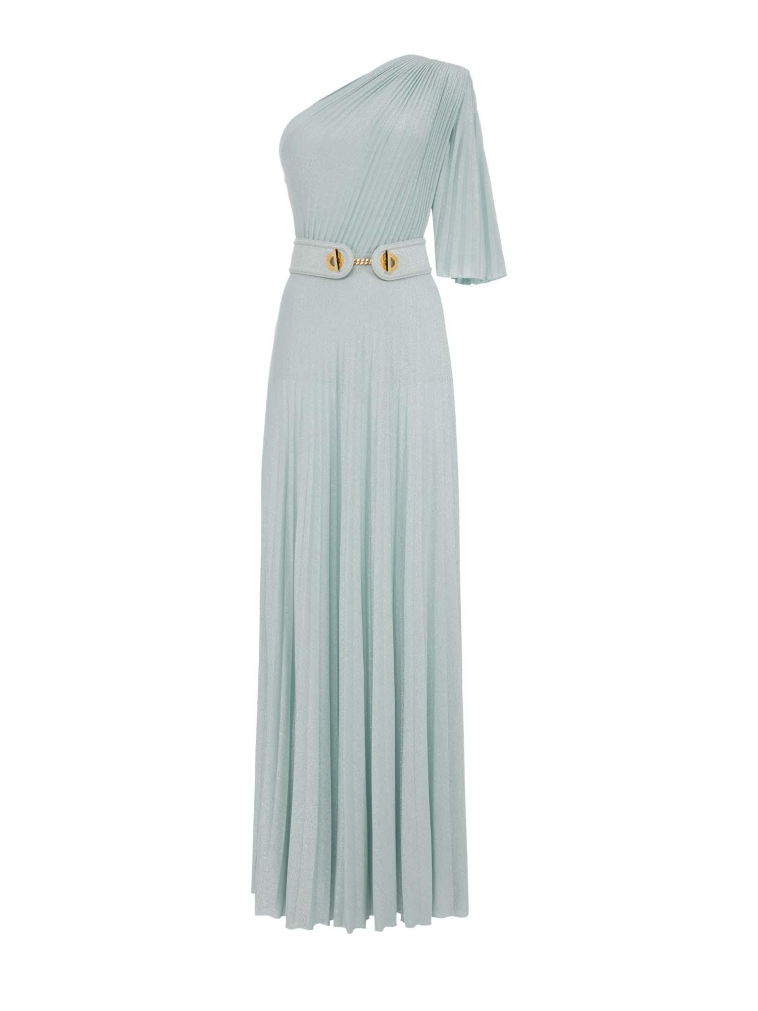 Elisabetta Franchi   Red Carpet One-Shoulder Lurex Jersey  Dress AB53441E2
