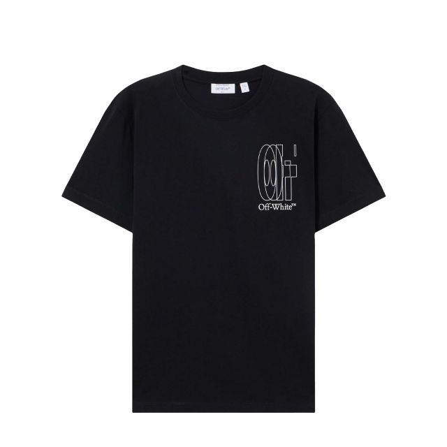 Off White Ανδρική Μπλούζα Big Double Arrow S/S Slim Tee 44MAA027S26J003001