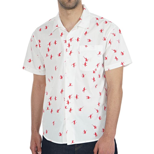 Obey Ανδρικό Πουκάμισο Pitchfork Woven S/S 181210315