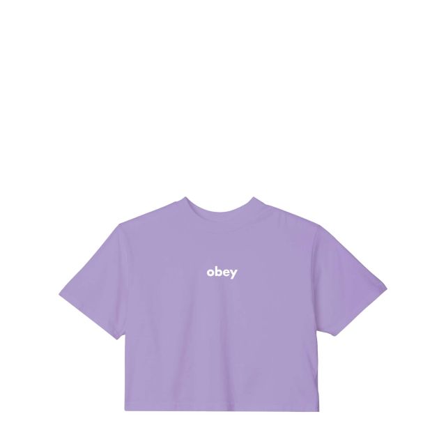 Obey Γυναικεία Μπλούζα Lower Case 2 Weekend Crop Tee 267782422