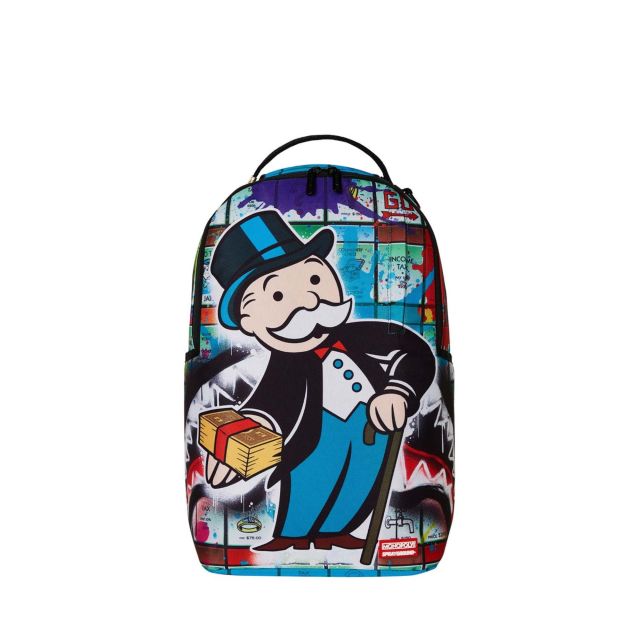 Sprayground Monopoly Man Sprayed Board Dlxr Backpack B7021