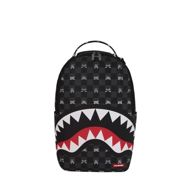 Sprayground Σακίδιο Πλάτης Gray Peeking Character Check Dlxsv Backpack B8872 - 758975