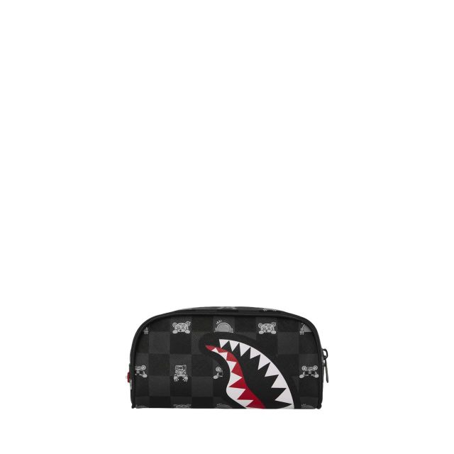 Sprayground Νεσεσέρ Gray Peeking Character Check Pencil Pouch B8913