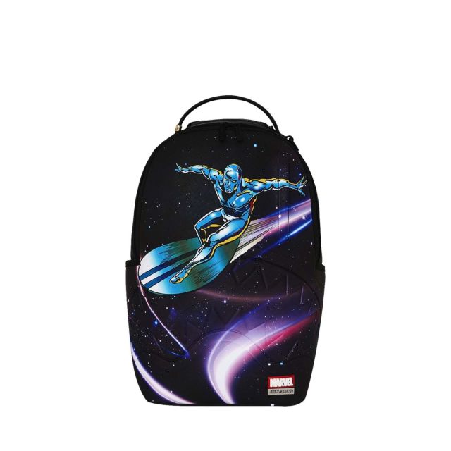 Sprayground Σακίδιο Πλάτη Marvel Avengers Silver Surfer Comic Design Collage With Embossed Shark Dlxsv Backpack B8994
