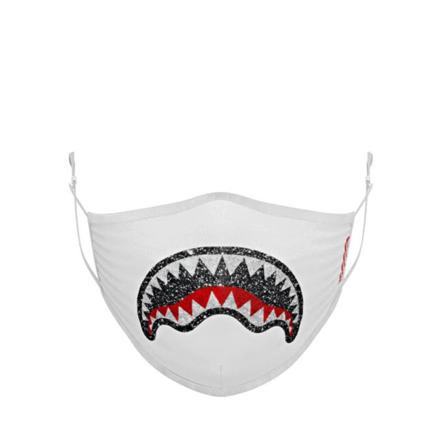 Sprayground Μάσκα Προσώπου White Trinity Crystal Shark Face Mask 910Z362NSZ