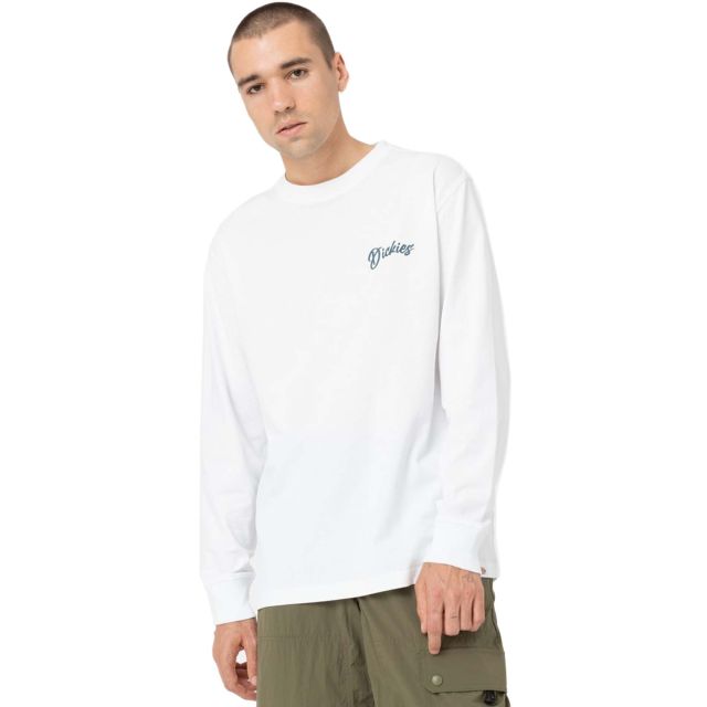 Dickies Ανδρική Μπλούζα Dighton Tee Ls White DK0A4YFFWHX