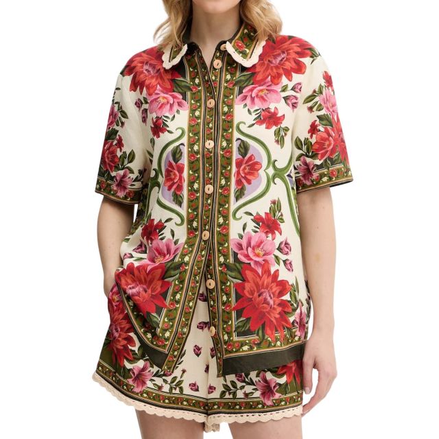 Farm Rio Γυναικείο Πουκάμισο Wonder Rio Sand Uni Shirt 344169