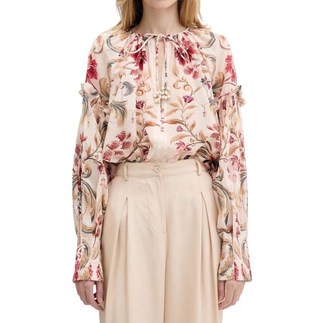 Farm Rio Γυναικεία Μπλούζα Royal Garden Sand Blouse 345086