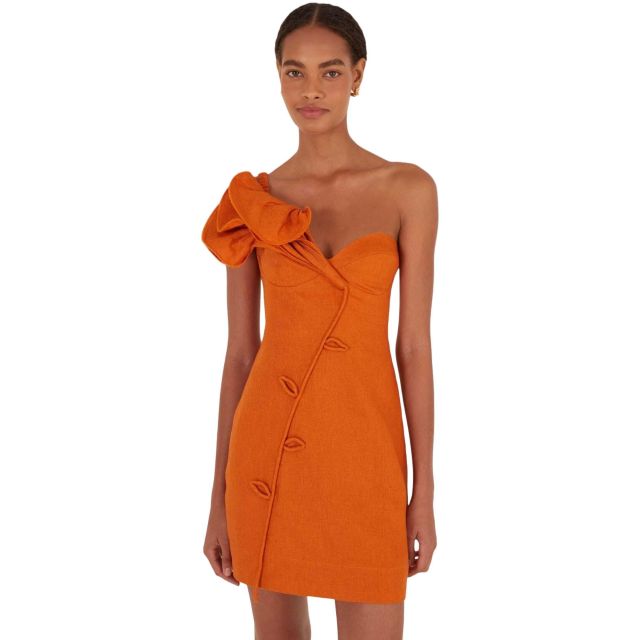 Farm Rio Γυναικείο Φόρεμα Orange Flower Mini Dress 347774 - 758211