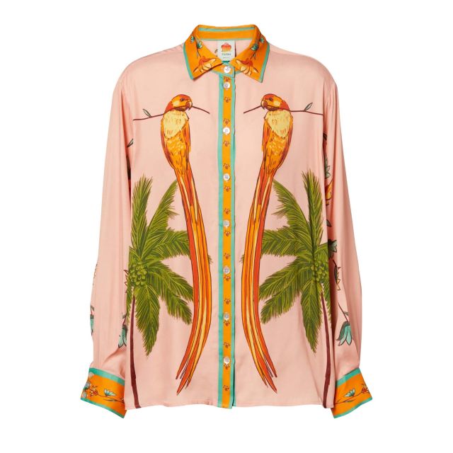 Farm Rio Γυναικείο Πουκάμισο Birds Shirt Canto Dos Passaros 356447