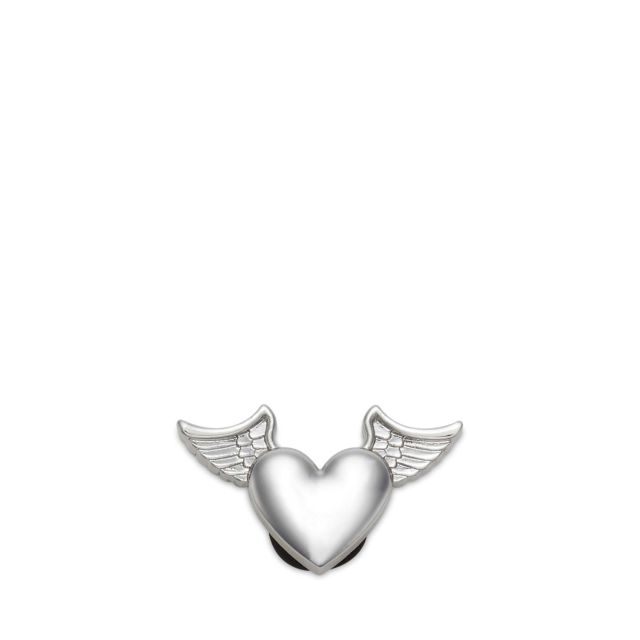 Crocs Silver Metal Heart and Wings 10011081