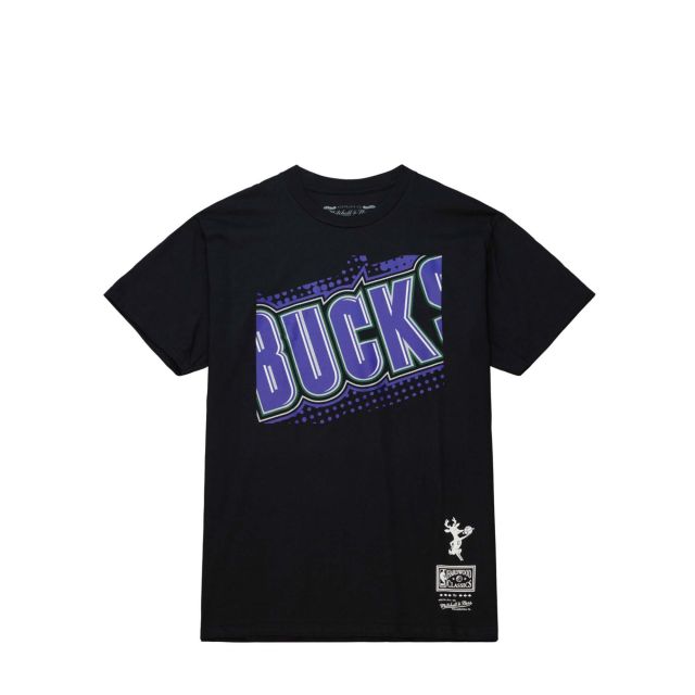 Mitchell & Ness Ανδρική Μπλούζα NBA Big Face 7.0 SS Tee Milwaukee Bucks BMTR5904