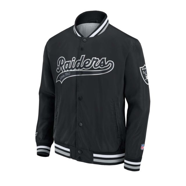 Fanatics Ανδρικό Μπουφάν Sateen Jacket Las Vegas Raiders 00SH-01MD-8D
