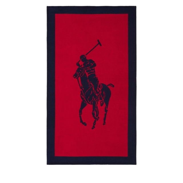 Polo Ralph Lauren Πετσέτα Θαλάσσης 100x170cm POLOJACQ NavyRed Beach towel 100170