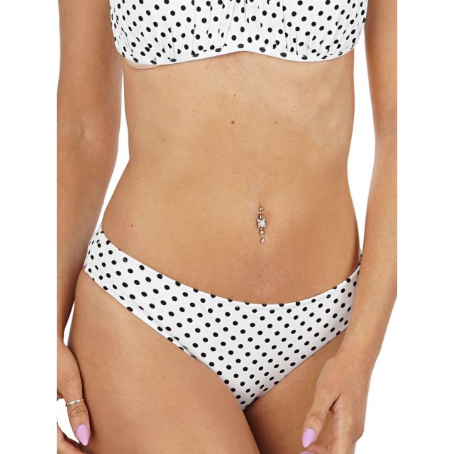 STEFANIA FRANGISTA LAUREN WHITE & BLACK POLKA BOTTOM SF1918WPB