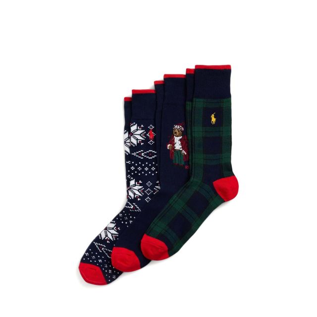 Polo Ralph Lauren Σετ Ανδρικές Κάλτσες Arctc Hld Br Crew Sock Gift Box 449958861001 - 675640