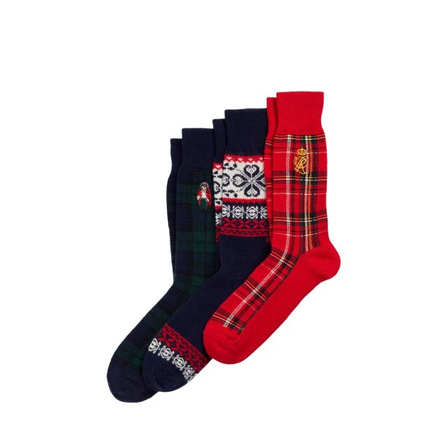 Polo Ralph Lauren Σετ Ανδρικές Κάλτσες Lmbswl Gft B Crew Sock Gift Box 449958866001 - 675642