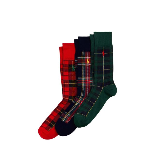Polo Ralph Lauren Σετ Ανδρικές Κάλτσες Tartn Gft Bx Crew Sock Gift Box 449958859 - 675638