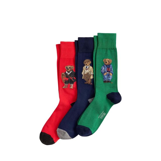 Polo Ralph Lauren Σετ Ανδρικές Κάλτσες Ssnl Bear Gf-Gift Box Set 449P04717