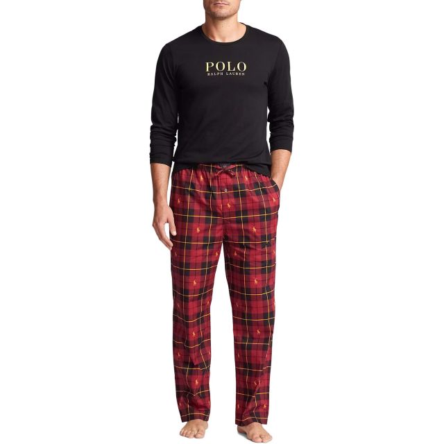 Polo Ralph Lauren Σετ Πιτζάμες L/S Set Crew Top 714915983001