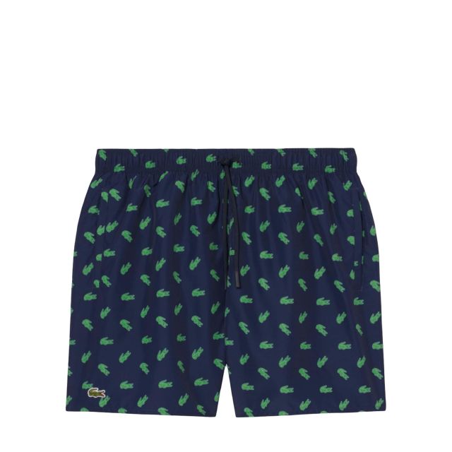 Lacoste Ανδρικό Μαγιό Mid Length Crocodile Print Swim Trunks MH1851 - 744392