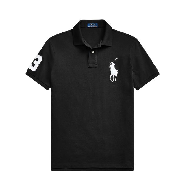 Polo Ralph Lauren Aνδρική Μπλούζα Custom Slim Fit Mesh Polo Shirt 710688969
