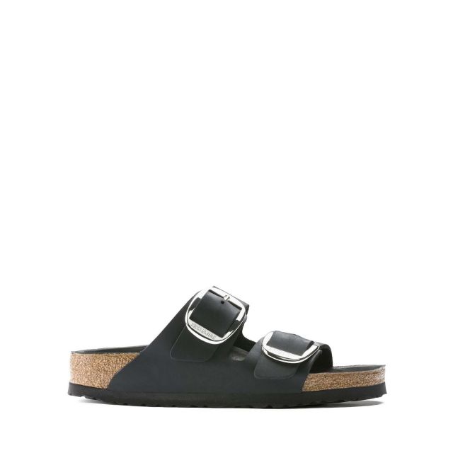 Birkenstock Γυναικεία Παπούτσια F25 Leather Arizona Big Buckle Leoi Black Hex 1011074