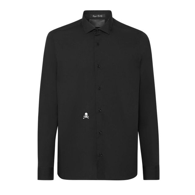 Philipp Plein Ανδρικό Πουκάμισο Shirt Sugar Daddy Cut LS Skull FABC MRP1803 PTE003N