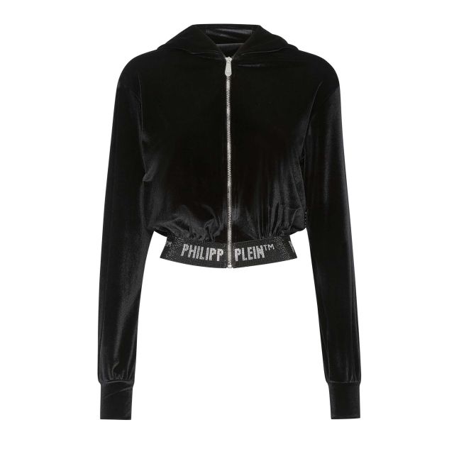 Philipp Plein Hoodie Sweatjacket Crystal FACC WJB1656 PTE003N