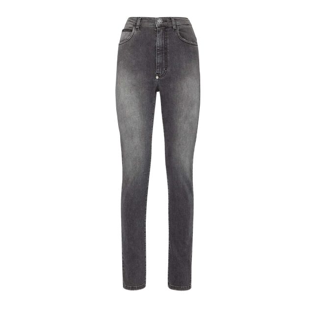 Philipp Plein Γυναικείο Τζιν Παντελόνι Denim Trousers Super High Waist Jegging FACC WDT2392 PDE004N