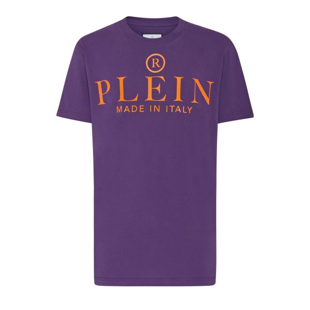 Philipp Plein Ανδρική Μπλούζα T-Shirt Round Neck Ss Iconic Plein FACC MTK6460 PJY002N