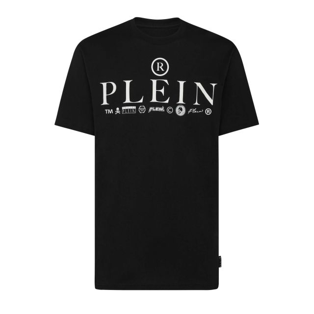 Philipp Plein Ανδρική Μπλούζα T-Shirt Round Neck Ss Logos AACC MTK6613 PJY002N