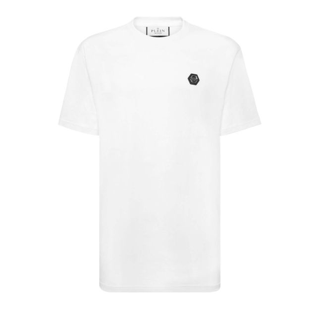 Philipp Plein Ανδρική Μπλούζα T-Shirt Round Neck Ss Hexagon SADC MTK6836 PJY002N