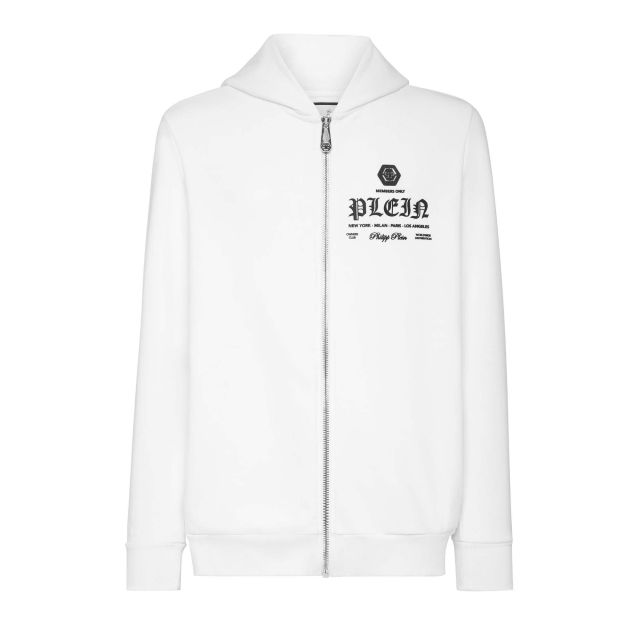 Philipp Plein Ανδρική Ζακέτα Hoodie Sweatjacket Gothic Plein SADC MJB3255 PJO002N