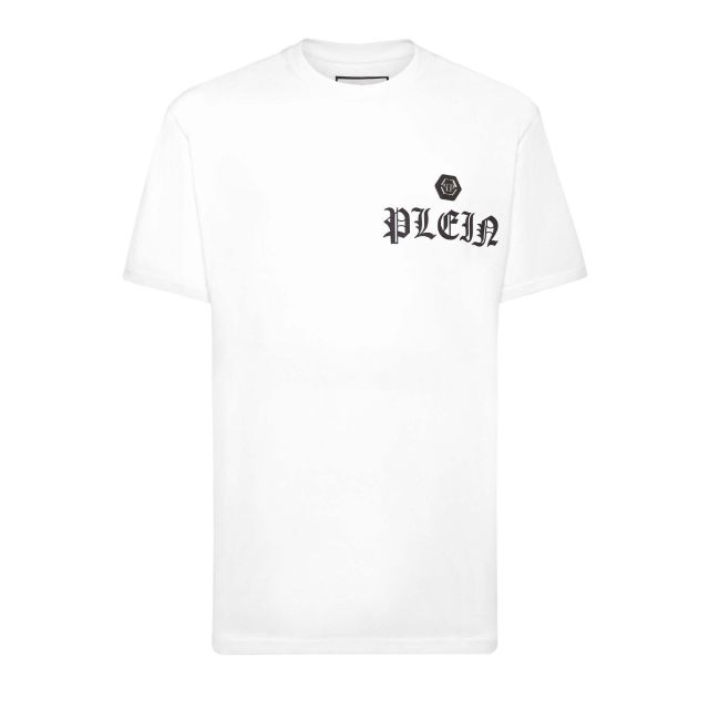 Philipp Plein Ανδρική Μπλούζα T-shirt Round Neck SS Gothic Plein AADC MTK7960 PJY002N