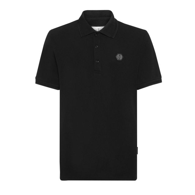 Philipp Plein Ανδρική Μπλούζα Pique Polo Shirt SS Gothic Plein SAEC MTK7835 PTE003N