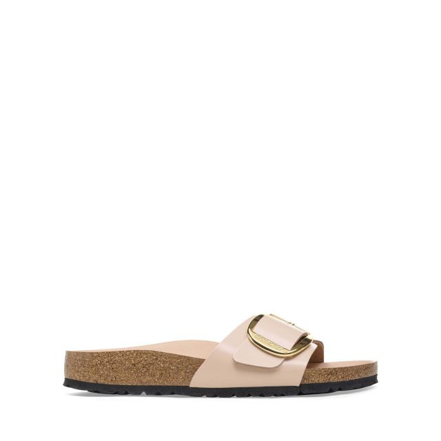 Birkenstock Γυναικεία Παπούτσια Leather Madrid Bb Lena High Shine New Beige Hex 1026551