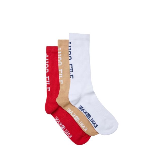 Karl Kani Σετ Κάλτσες Kani Thug Life 3 Pack Socks White/Red/Sand KA242-003-1