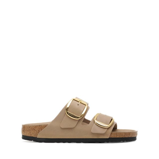 Birkenstock Γυναικεία Παπούτσια Leather Arizona Big Buckle Leoi Tabacco Brown 1030395