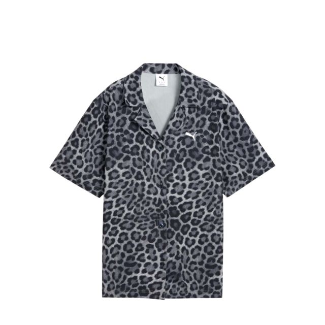 Puma Γυναικείο Πουκάμισο Leo Luxe Relaxed Aop Shirt Wv 632340