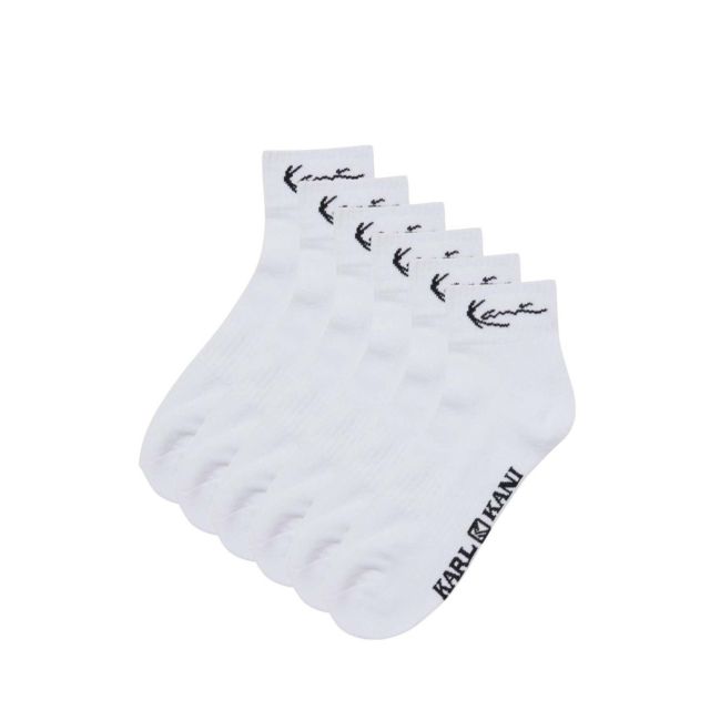 Karl Kani Σετ Κάλτσες Signature Ankle Socks (6 Pack) White KA-SK041-002-01 - 746117