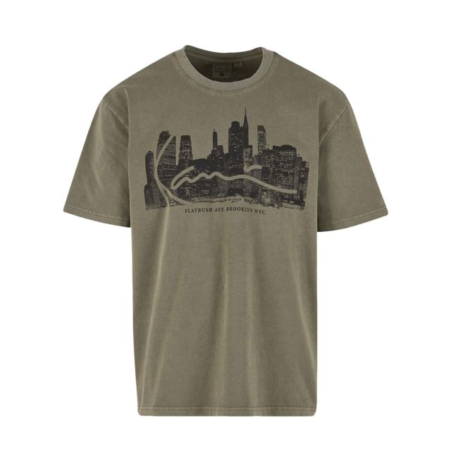 Karl Kani Ανδρική Μπλούζα Signature Skyline Washed Boxy T-Shirt KM261-003-2