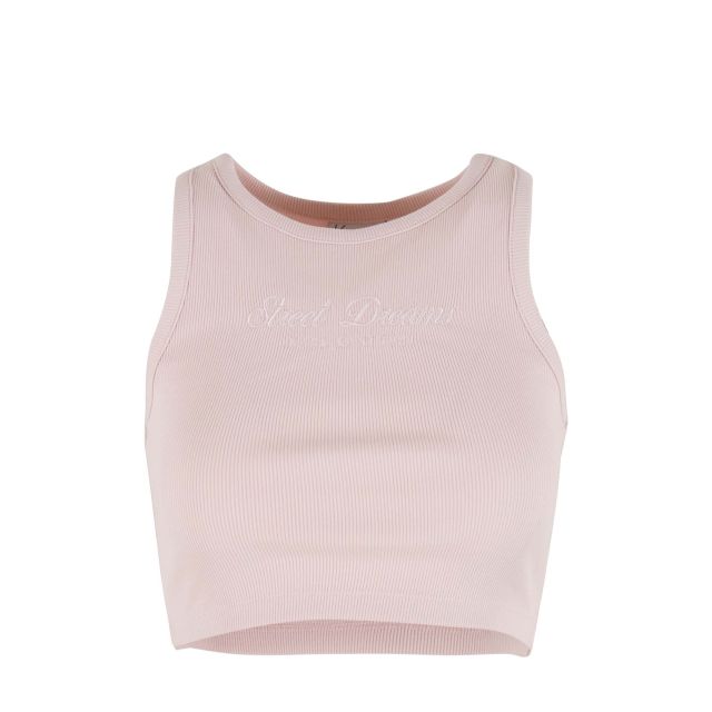 Karl Kani Slogan Rib Cropped Racer Top KW261-020-2